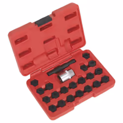 Sealey Locking Wheel Nut Key Set for BMW 22pc SX207
