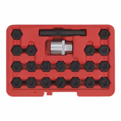 Sealey Locking Wheel Nut Key Set for BMW 22pc SX207
