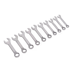 SEALEY - AK633 Combination Spanner Set 10pc Stubby Metric
