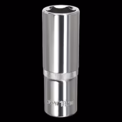 WallDrive&#174; Socket 18mm Deep 1/2&quot;Sq Drive Fully Polished