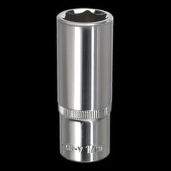 WallDrive&#174; Socket 17mm Deep 3/8&quot;Sq Drive Fully Polished
