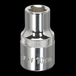 WallDrive&#174; Socket 10mm 1/2&quot;Sq Drive Fully Polished