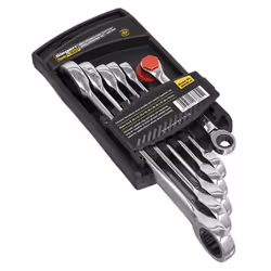 Sealey Siegen Double End Ratchet Ring Spanner Set 6pc S0636