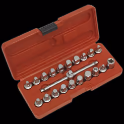 Oil Drain Plug Key Set 21pc 3/8"Sq Drive