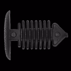 Fir Tree Clip, Carpet/Trim, Black, Ø14mm x 18mm, GM - Pack of 20
