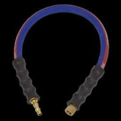 Air Leader Hose 600mm x &#216;8mm with Tailpiece & 1/4&quot;BSP Union