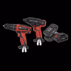 2 x 20V SV20 Series Cordless Ø13mm Combi Drill & 1/4"Hex Drive Impact Driver Combo Kit