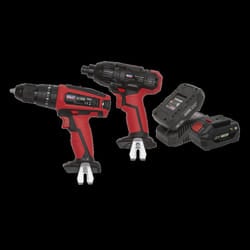 2 x 20V SV20 Series Cordless &#216;13mm Combi Drill & 1/4&quot;Hex Drive Impact Driver Combo Kit
