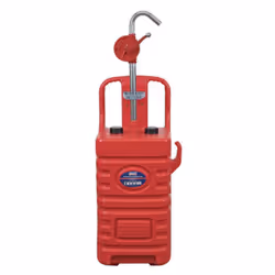 Mobile Dispensing Tank 55L with Oil Rotary Pump - Red