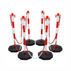 Red/White Post & Chain Kit 25m
