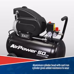 Sealey 50L Direct Drive Air Compressor 2hp SAC5020A