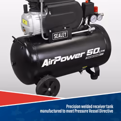Sealey 50L Direct Drive Air Compressor 2hp SAC5020A - Additional view 5