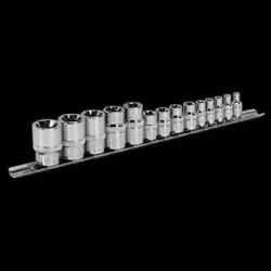 TRX-Star* Socket Set 14pc 1/4&quot;, 3/8&quot; & 1/2&quot;Sq Drive E4-E24