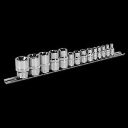 TRX-Star* Socket Set 14pc 1/4&quot;, 3/8&quot; & 1/2&quot;Sq Drive E4-E24