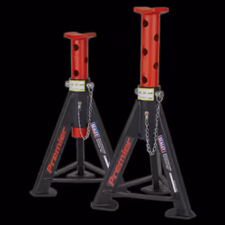 Axle Stands (Pair) 6 Tonne Capacity per Stand - Red