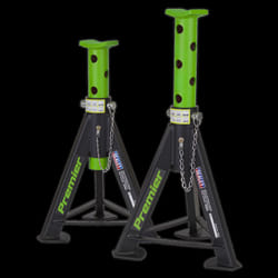 Axle Stands (Pair) 6 Tonne Capacity per Stand - Green