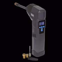 Compact Rechargeable Tyre Inflator & Power Bank with Worklight