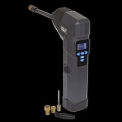 Compact Rechargeable Tyre Inflator & Power Bank with Worklight