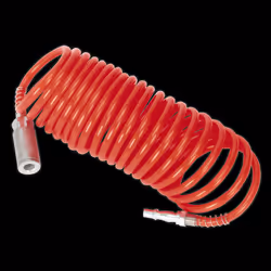 PE Coiled Air Hose 5m x &#216;5mm with Couplings