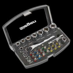 Socket & Bit Set 31pc 1/4&quot;Sq Drive
