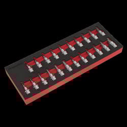TRX-Star*/Hex/Spline Socket Bit Set 22pc 3/8&quot;Sq Drive