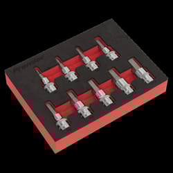 Hex Socket Bit Set 9pc 3/8&quot;Sq Drive - Metric