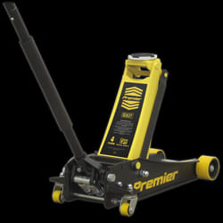 Trolley Jack 4 Tonne Low Profile Rocket Lift Yellow