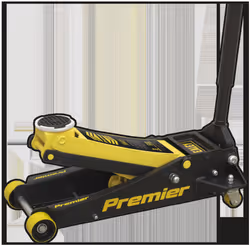 Trolley Jack 3 Tonne Low Profile Rocket Lift Yellow