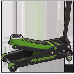 Trolley Jack 3 Tonne Low Profile Rocket Lift Green