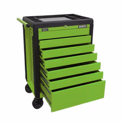 Rollcab 7 Drawer Push-To-Open - Green