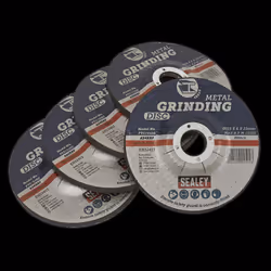 Grinding Disc &#216;115 x 6mm &#216;22mm Bore - Pack of 5