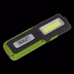Rechargeable Inspection Light 5W COB & 3W SMD LED with Power Bank - Green