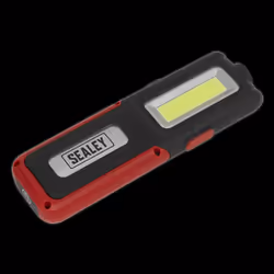 Rechargeable Inspection Light 5W COB & 3W SMD LED with Power Bank - Red