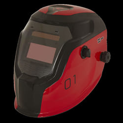 Welding Helmet Auto Darkening - Shade 9-13 - Red