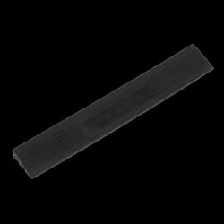 Polypropylene Floor Tile Edge 400 x 60mm Black Male - Pack of 6