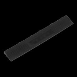Polypropylene Floor Tile Edge 400 x 60mm Black Female - Pack of 6