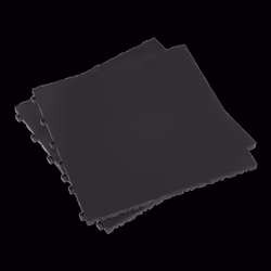 Polypropylene Floor Tile 400 x 400mm - Black Treadplate - Pack of 9