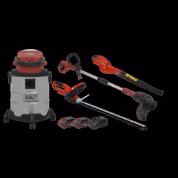 4 x 20V SV20 Series Cordless Garden Power Tool Combo Kit - 2 Batteries