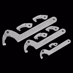 Adjustable C-Spanner - Hook & Pin Wrench Set 11pc