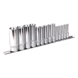 SEALEY - AK6114 TRX-Star* Socket Set 14pc Deep 1/4", 3/8" & 1/2"Sq Drive E4-E24