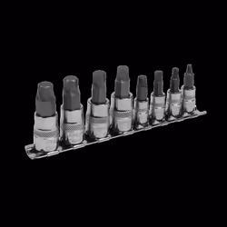 Hex Socket Bit Set Lock-On? 8pc 1/4&quot; & 3/8&quot;Sq Drive Metric
