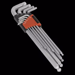 Ball-End Hex Key Set 9pc Extra-Long Lock-On? Imperial