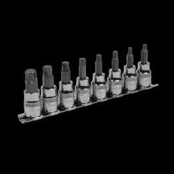Hex Socket Bit Set Lock-On? 8pc 3/8&quot;Sq Drive - Imperial