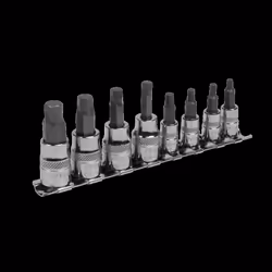 Hex Socket Bit Set Lock-On? 8pc 1/4&quot; & 3/8&quot;Sq Drive - Imperial