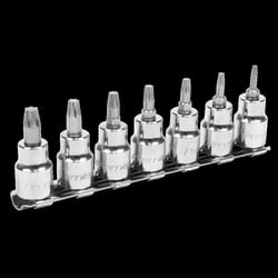 TRX-Star* Socket Bit Set Lock-On? 7pc 3/8&quot;Sq Drive