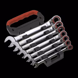 Reversible Ratchet Combination Spanner Set 7pc Metric Platinum Series