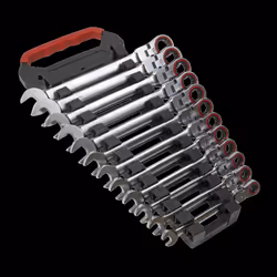 Flexi-Head Ratchet Combination Spanner Set 12pc Metric Platinum Series