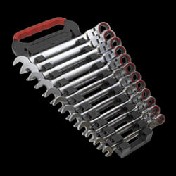 Flexi-Head Ratchet Combination Spanner Set 12pc Metric Platinum Series
