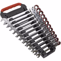 Flexi-Head Ratchet Combination Spanner Set 12pc Metric Platinum Series