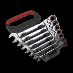 Flexi-Head Ratchet Combination Spanner Set 7pc Metric Platinum Series
